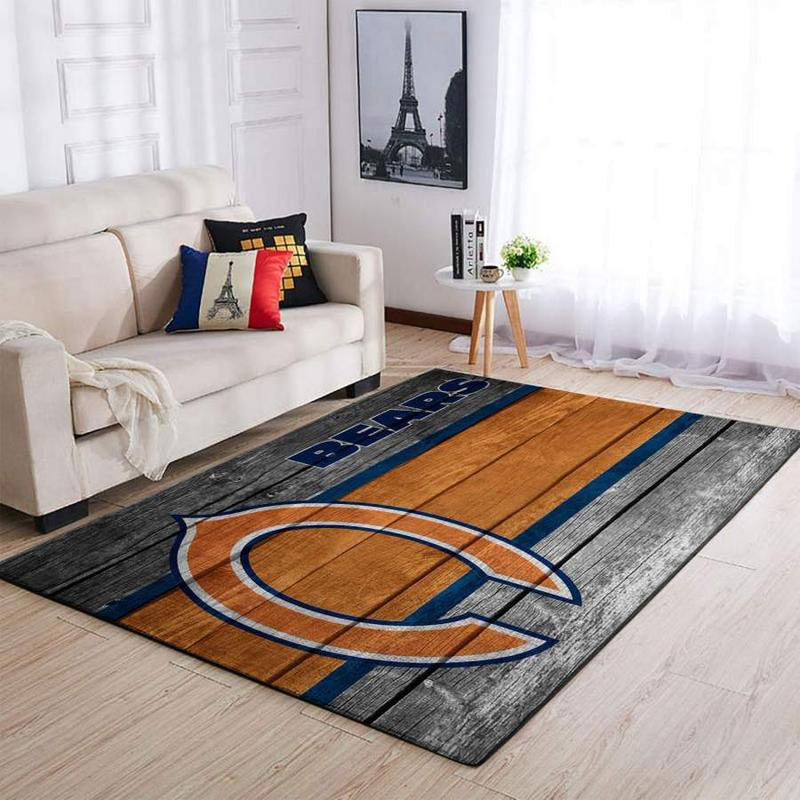 Chicago Bears Rug NFL Area Rug Bathroom Rug Outdoor Rugs Rectangle Carpet