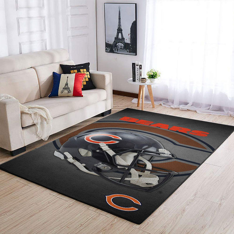 Chicago Bears Area Rug NFL Area Rug Living Room Area Rug Indoor Outdoor Rug Rectangle Carpet