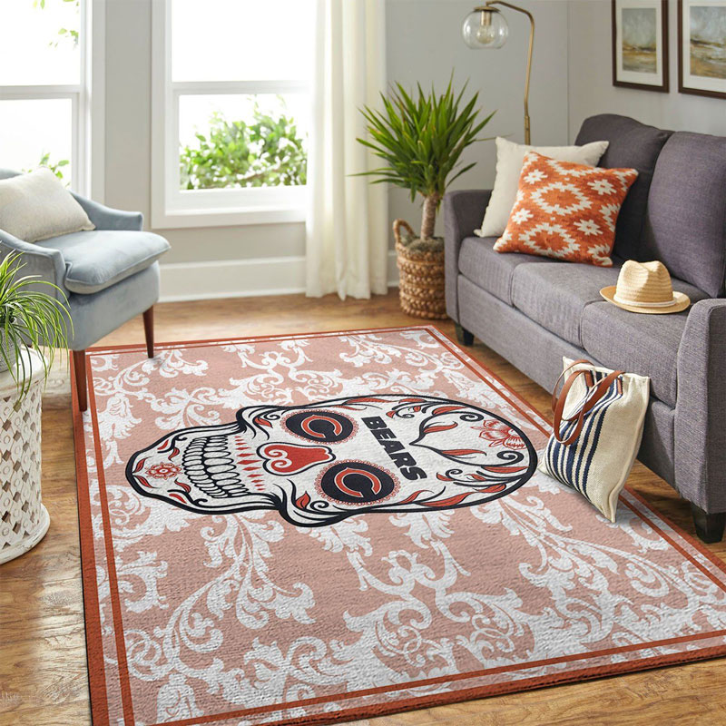 Chicago Bears Area Rug NFL Area Rug Living Room Area Rug Outdoor Rug Rectangle Carpet