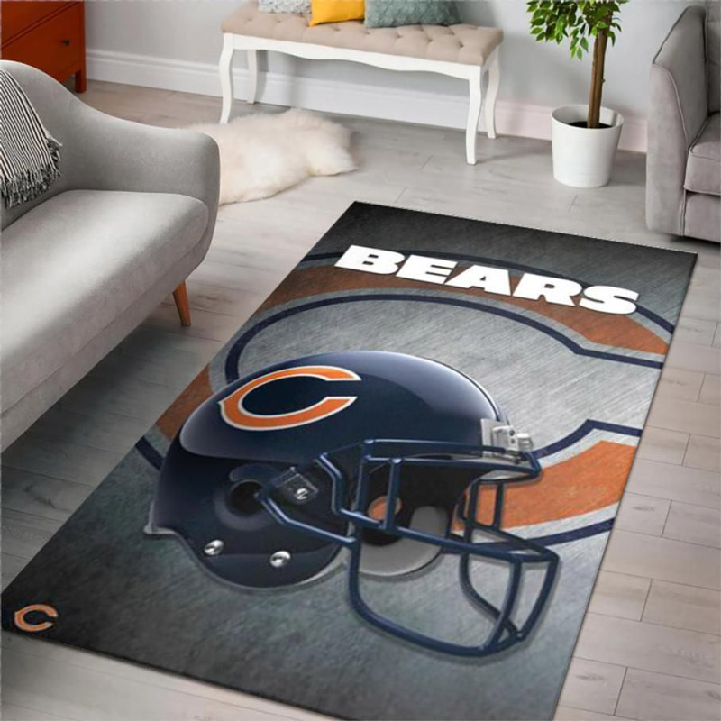 Chicago Bears Area Rug NFL Area Rug Dining Room Rug Indoor Outdoor Rug Rectangle Carpet