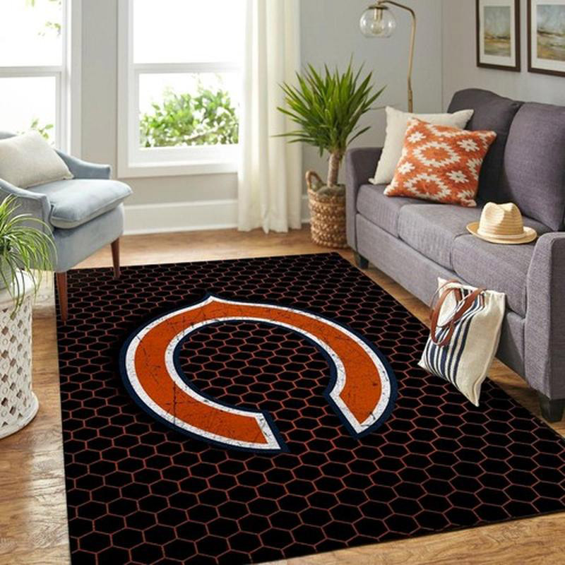 Chicago Bears Area Rug NFL Area Rug Bathroom Rugs Outdoor Rugs Rectangle Carpet