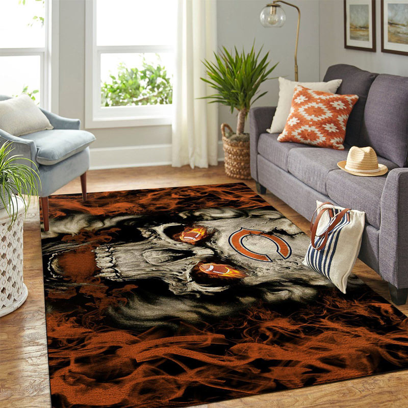 Chicago Bears Rug NFL Area Rug Kitchen Rug Indoor Outdoor Rug Rectangle Carpet