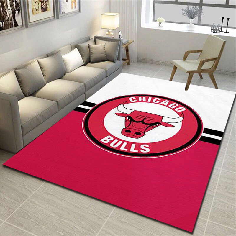 Chicago Bulls Rug NBA Area Rug Bathroom Rugs Outdoor Rug Rectangle Carpet