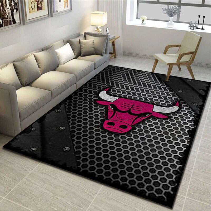 Chicago Bulls Rug NBA Area Rug Bedroom Area Rug Outdoor Rug Rectangle Carpet