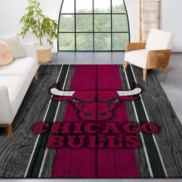Chicago Bulls Area Rug NBA Area Rug Living Room Area Rug Outdoor Rugs Rectangle Carpet