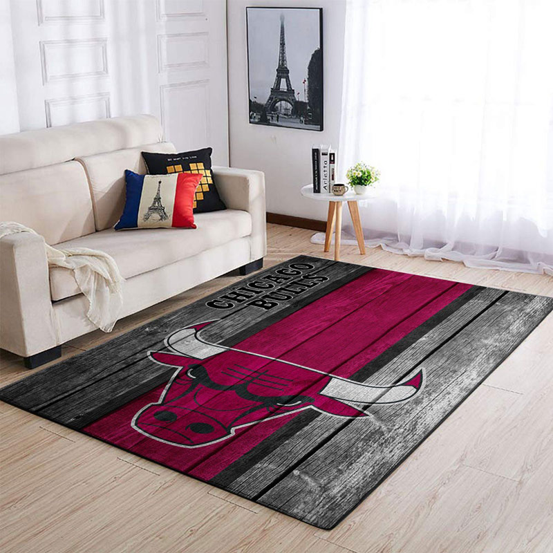 Chicago Bulls Area Rug NBA Area Rug Kitchen Rug Indoor Outdoor Rug Rectangle Carpet