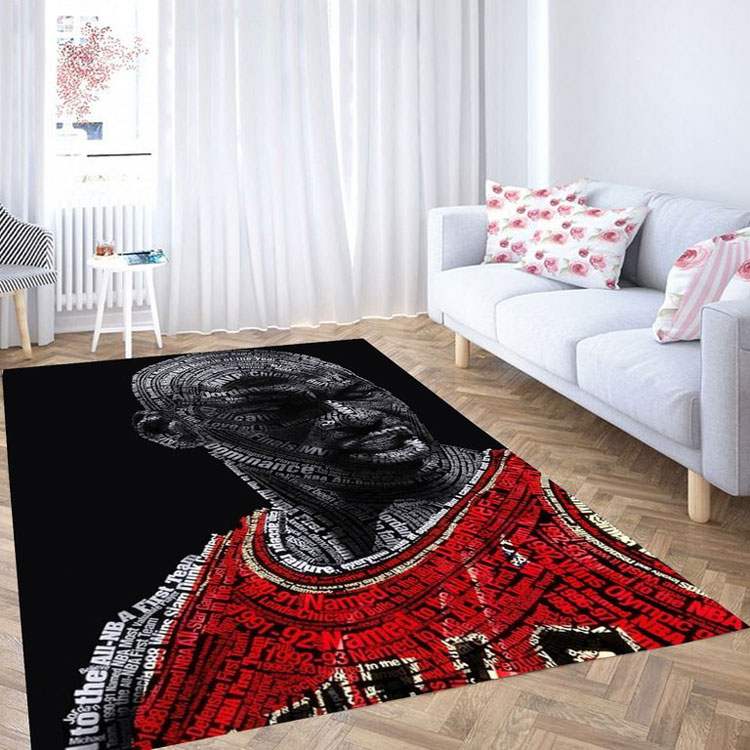 Chicago Bulls Rug NBA Area Rug Bedroom Rug Indoor Rug Rectangle Carpet