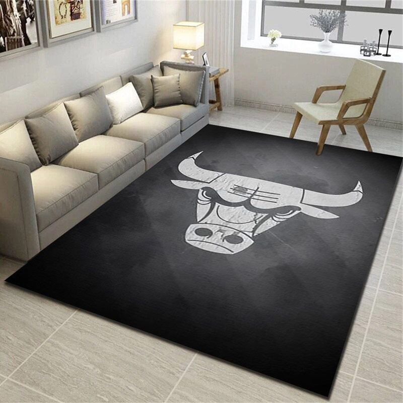 Chicago Bulls Area Rug NBA Area Rug Bathroom Rugs Outdoor Rug Rectangle Carpet