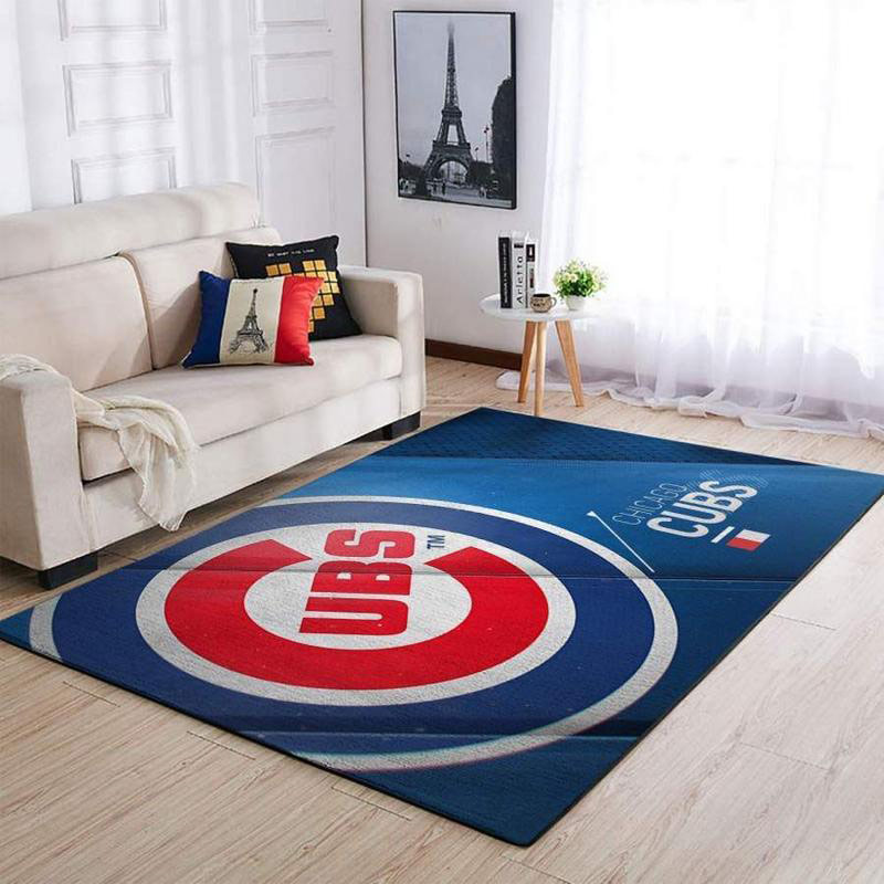 Chicago Cubs Rug MLB Area Rug Dining Room Rug Indoor Rug Rectangle Carpet