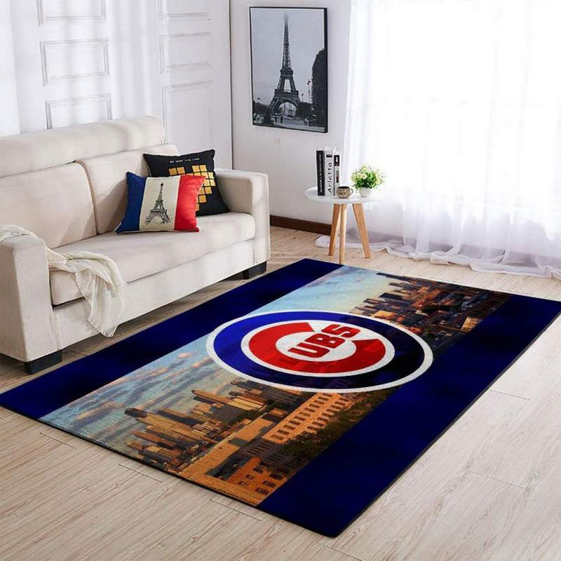 Chicago Cubs Rug MLB Area Rug Bedroom Rug Outdoor Rugs Rectangle Carpet