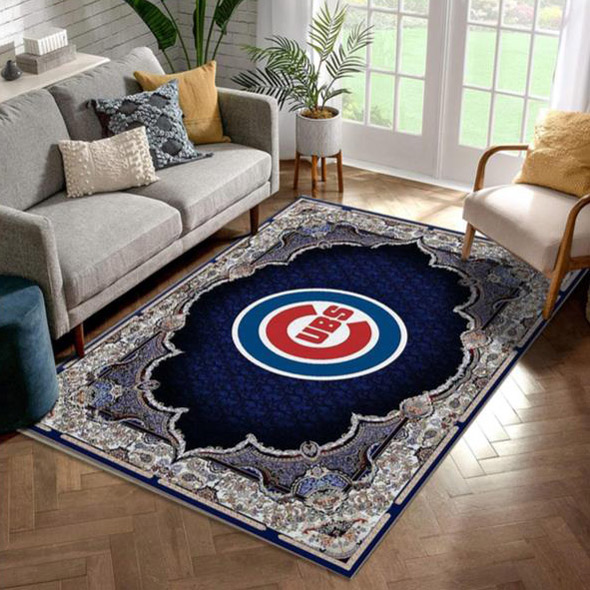 Chicago Cubs Rug MLB Area Rug Dining Room Rug Indoor Outdoor Rugs Rectangle Carpet