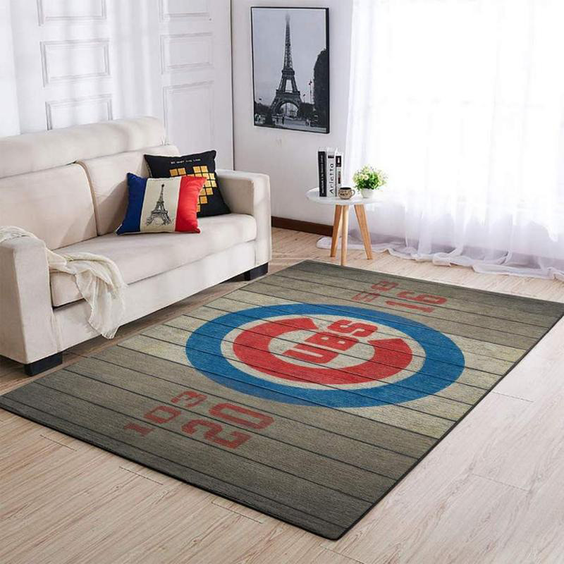 Chicago Cubs Rug MLB Area Rug Bedroom Area Rug Indoor Outdoor Rugs Rectangle Carpet