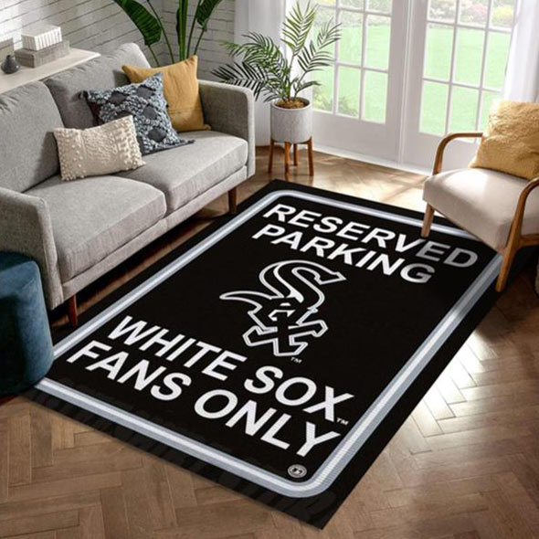 Chicago White Sox Rug MLB Area Rug Bathroom Rug Outdoor Rugs Rectangle Carpet
