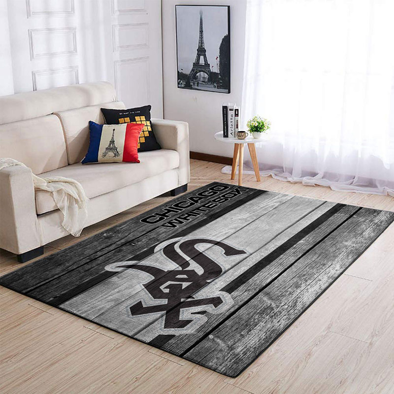 Chicago White Sox Area Rug MLB Area Rug Living Room Rug Outdoor Rug Rectangle Carpet