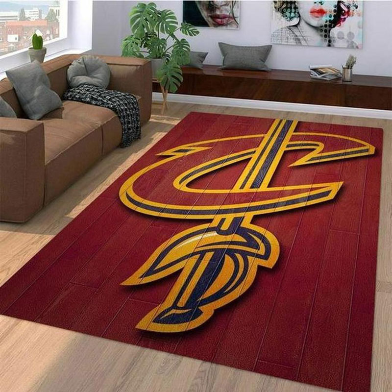 Cleveland Cavaliers Rug NBA Area Rug Kitchen Rug Outdoor Rug Rectangle Carpet
