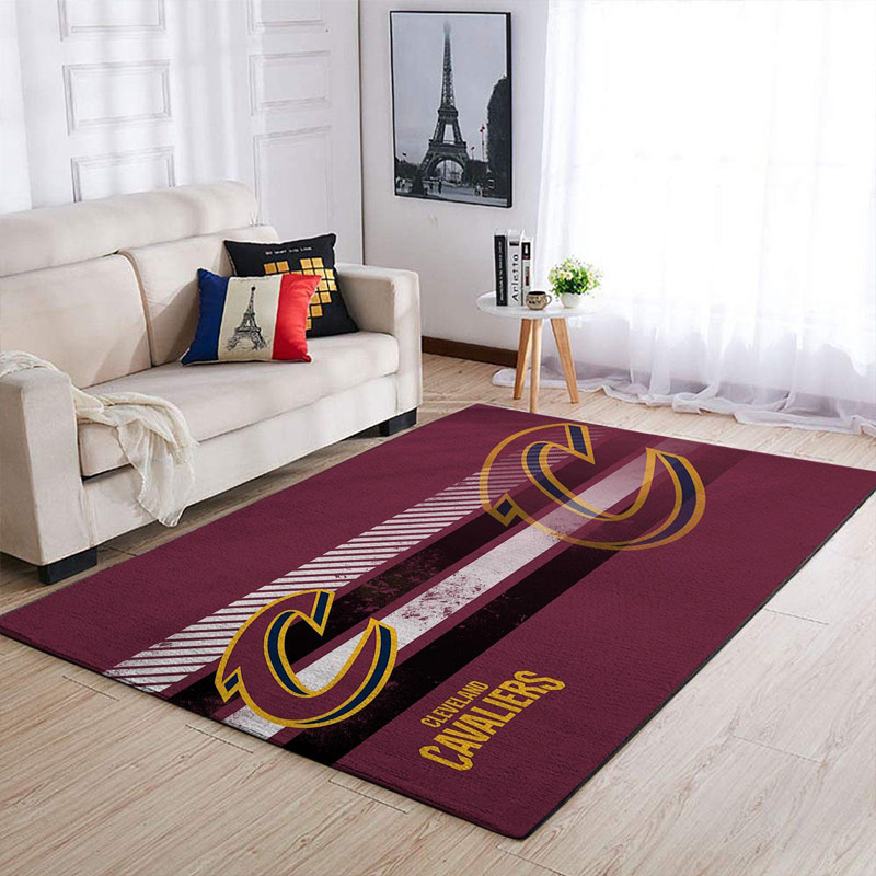Cleveland Cavaliers Area Rug NBA Area Rug Dining Room Rug Indoor Outdoor Rug Rectangle Carpet