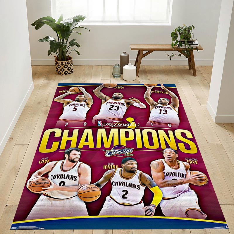 Cleveland Cavaliers Rug NBA Area Rug Dining Room Rug Outdoor Rug Rectangle Carpet