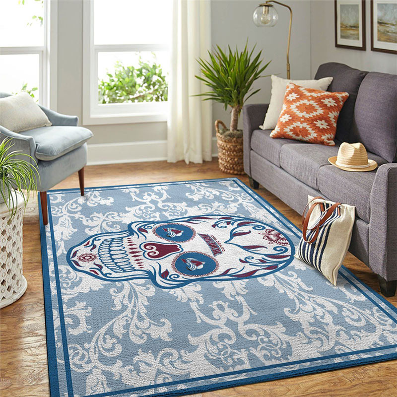 Colorado Avalanche Rug NHL Area Rug Dining Room Rugs Indoor Outdoor Rug Rectangle Carpet