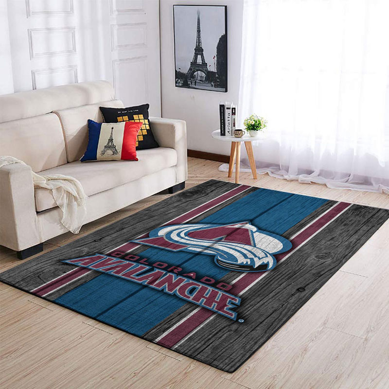 Colorado Avalanche Rug NHL Area Rug Bedroom Area Rug Outdoor Rug Rectangle Carpet