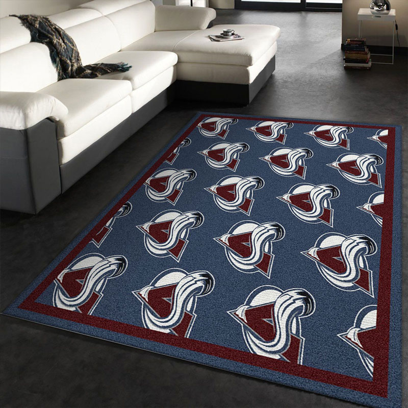 Colorado Avalanche Rug NHL Area Rug Bathroom Rugs Indoor Rug Rectangle Carpet