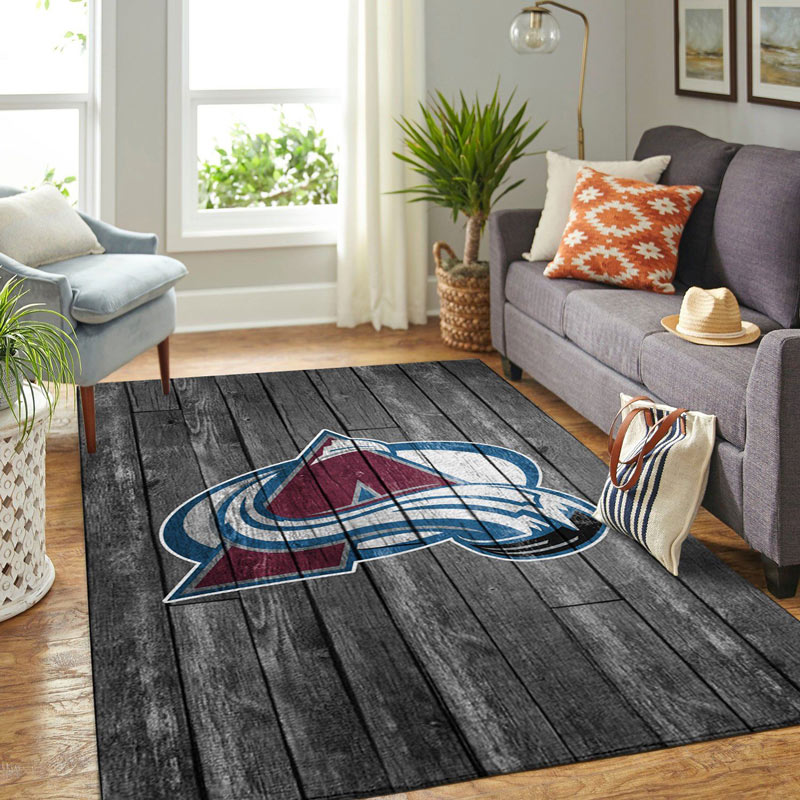 Colorado Avalanche Rug NHL Area Rug Kitchen Rug Outdoor Rugs Rectangle Carpet