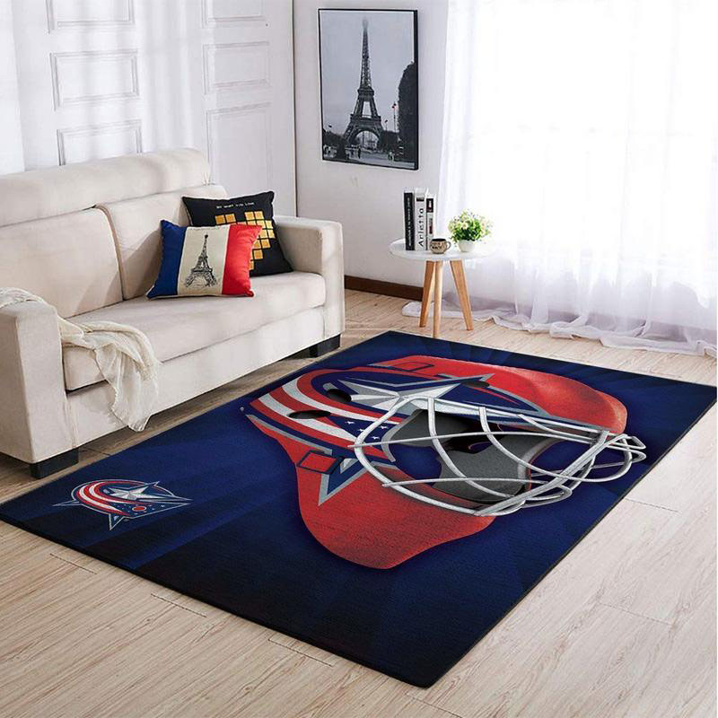 Columbus Blue Jackets Area Rug NHL Area Rug Bedroom Area Rug Outdoor Rugs Rectangle Carpet