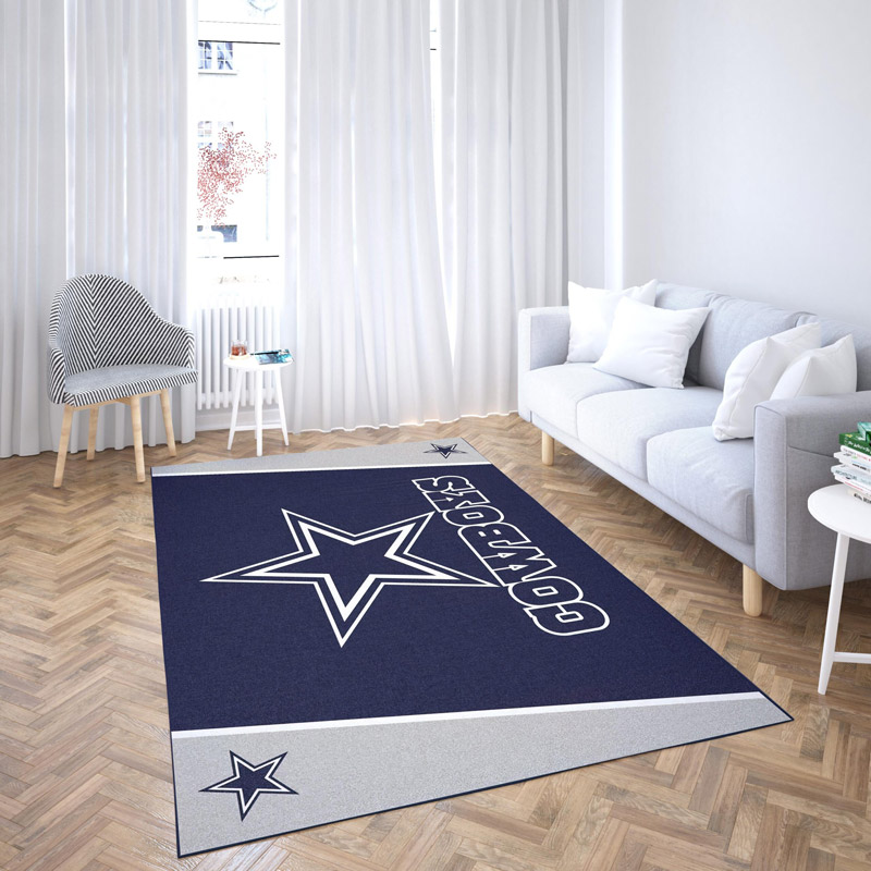 Dallas Cowboys Area Rug NFL Area Rug Living Room Area Rug Outdoor Rug Rectangle Carpet