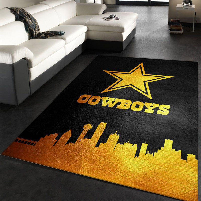 Dallas Cowboys Rug NFL Area Rug Living Room Area Rug Indoor Outdoor Rug Rectangle Carpet