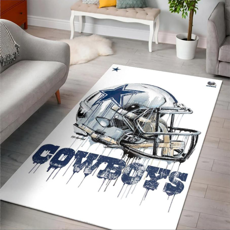 Dallas Cowboys Rug NFL Area Rug Bedroom Rug Indoor Rugs Rectangle Carpet