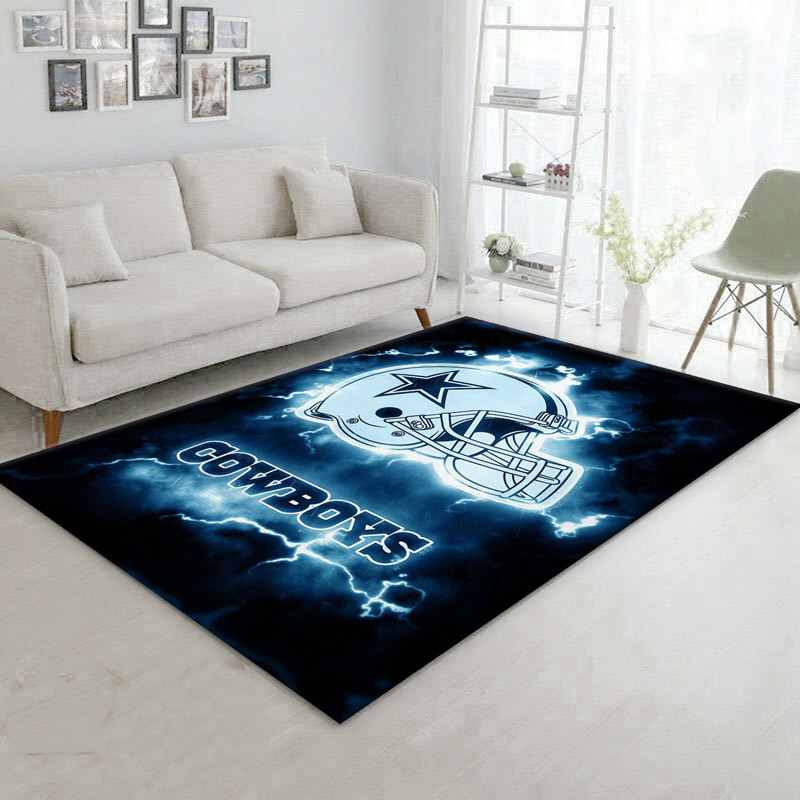 Dallas Cowboys Area Rug NFL Area Rug Living Room Area Rug Indoor Outdoor Rugs Rectangle Carpet