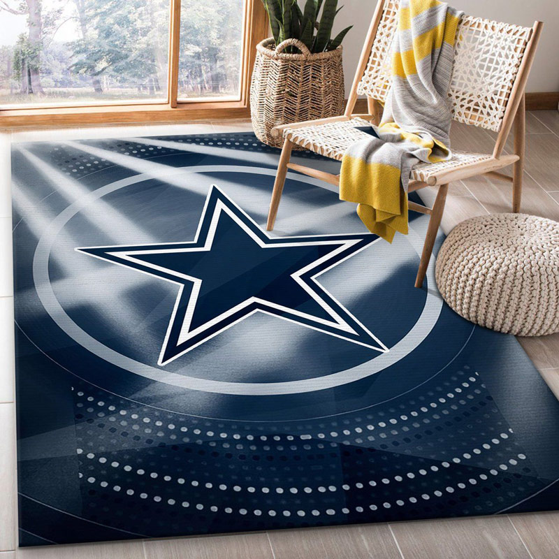 Dallas Cowboys Rug NFL Area Rug Bathroom Rugs Indoor Outdoor Rugs Rectangle Carpet