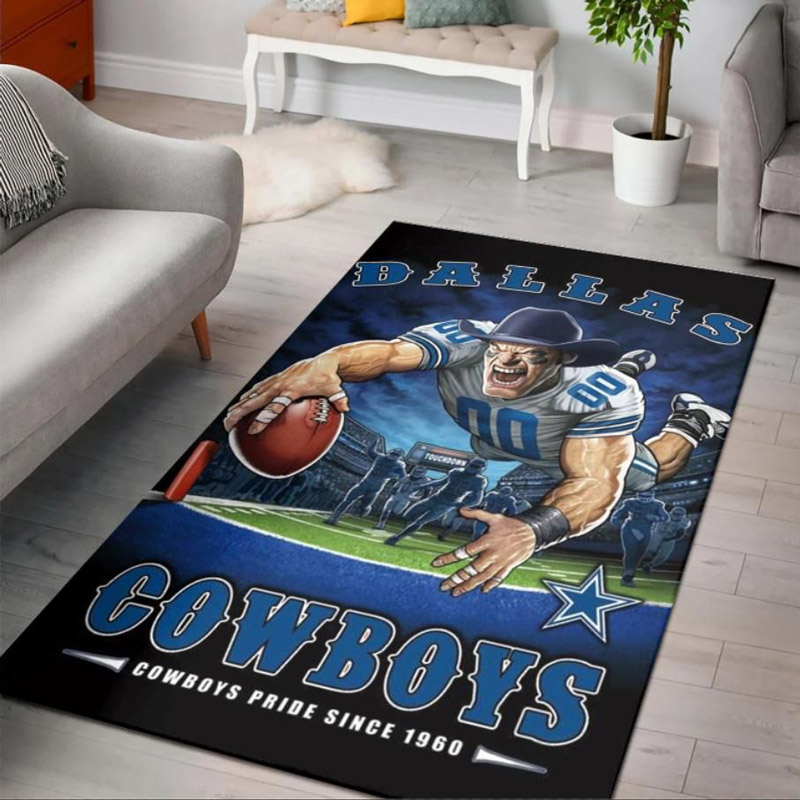 Dallas Cowboys Rug NFL Area Rug Living Room Area Rug Outdoor Rug Rectangle Carpet