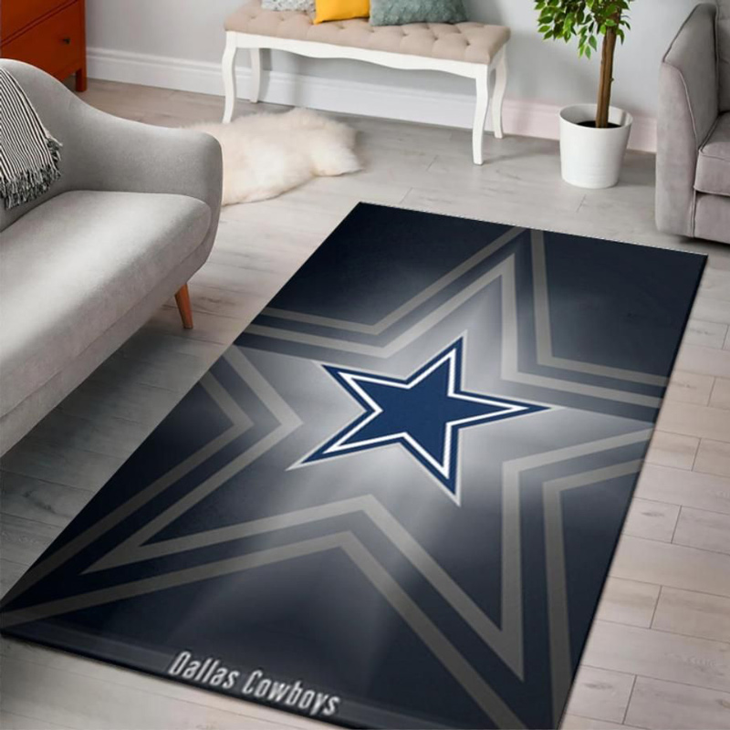 Dallas Cowboys Rug NFL Area Rug Bathroom Rugs Indoor Rugs Rectangle Carpet