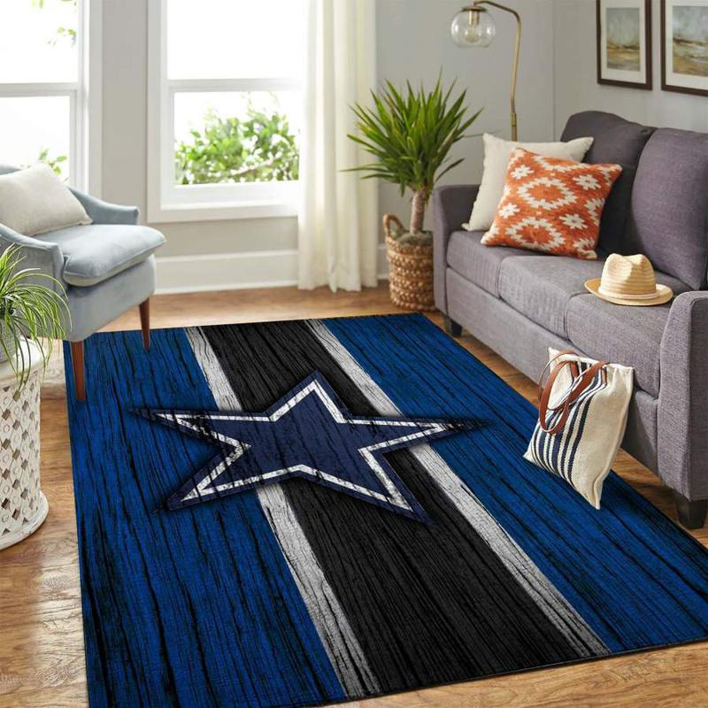 Dallas Cowboys Rug NFL Area Rug Living Room Area Rug Indoor Rugs Rectangle Carpet