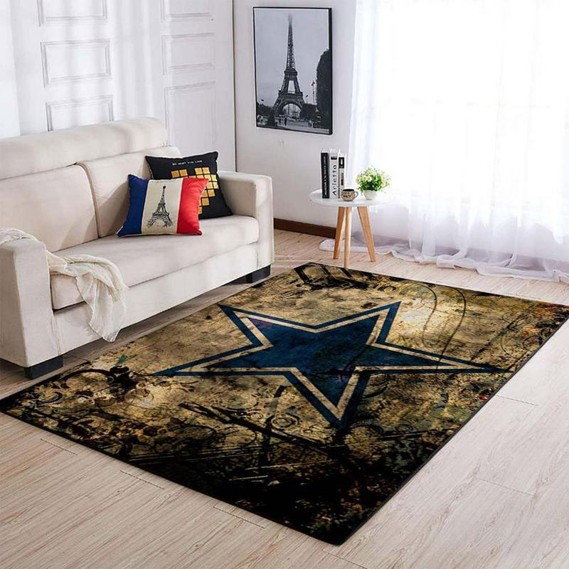 Dallas Cowboys Area Rug NFL Area Rug Bathroom Rug Indoor Outdoor Rug Rectangle Carpet