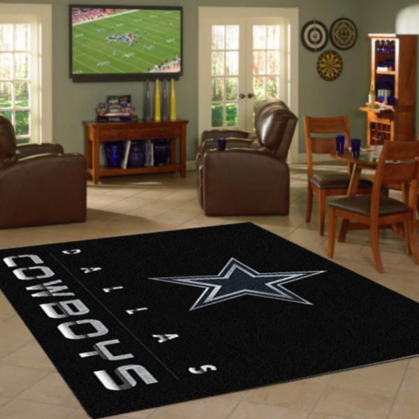 Dallas Cowboys Area Rug NFL Area Rug Living Room Area Rug Indoor Outdoor Rug Rectangle Carpet