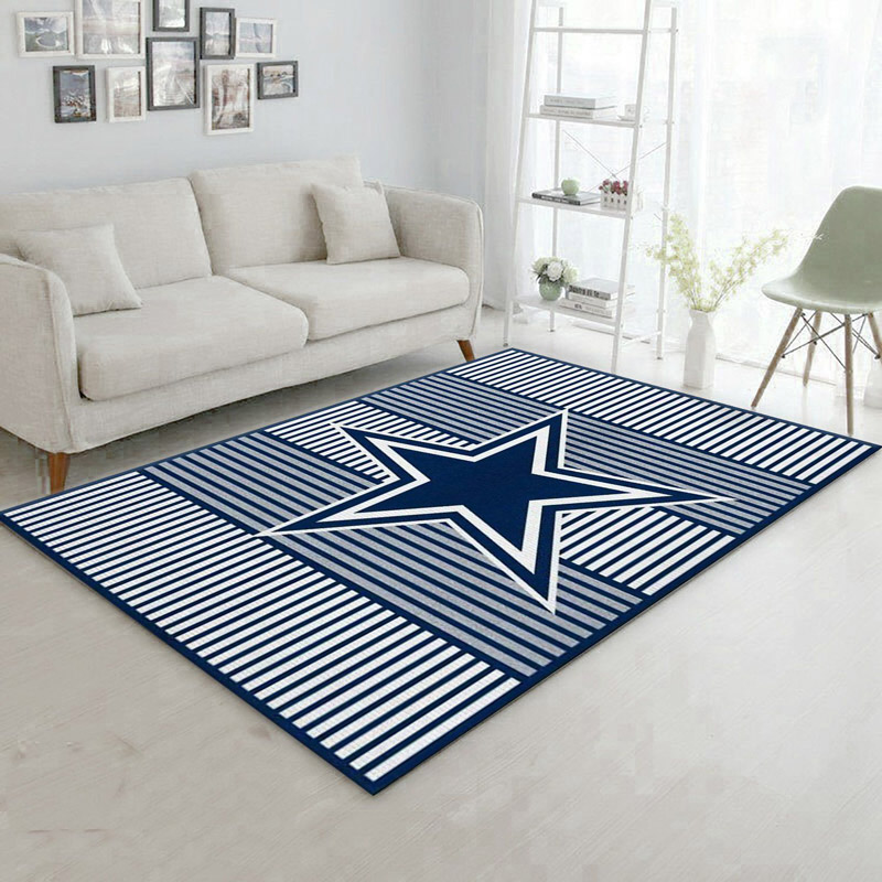 Dallas Cowboys Rug NFL Area Rug Bathroom Rug Indoor Outdoor Rugs Rectangle Carpet