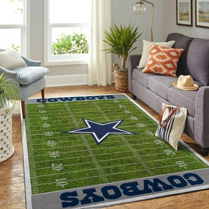 Dallas Cowboys Area Rug NFL Area Rug Bathroom Rugs Indoor Outdoor Rug Rectangle Carpet