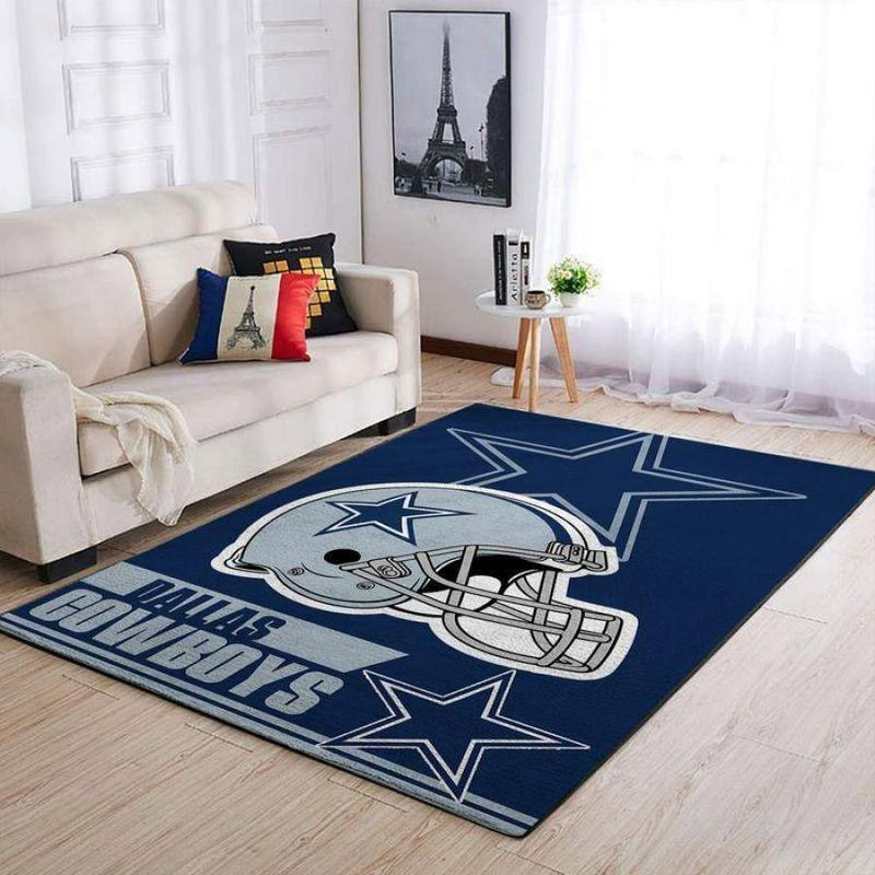 Dallas Cowboys Rug NFL Area Rug Bedroom Area Rug Indoor Rug Rectangle Carpet