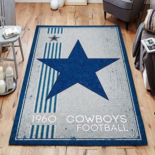 Dallas Cowboys Rug NFL Area Rug Dining Room Rugs Outdoor Rug Rectangle Carpet