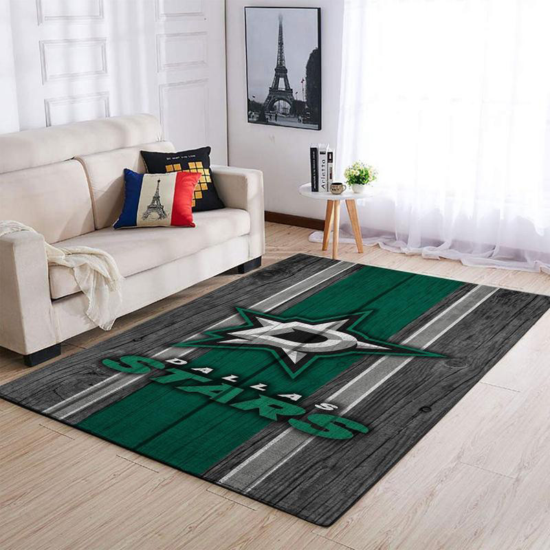 Dallas Stars Area Rug NHL Area Rug Living Room Rug Indoor Outdoor Rugs Rectangle Carpet