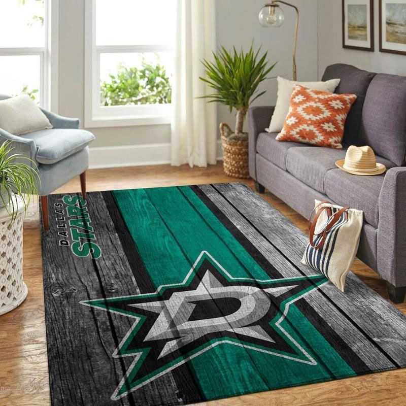 Dallas Stars Area Rug NHL Area Rug Living Room Rug Outdoor Rug Rectangle Carpet