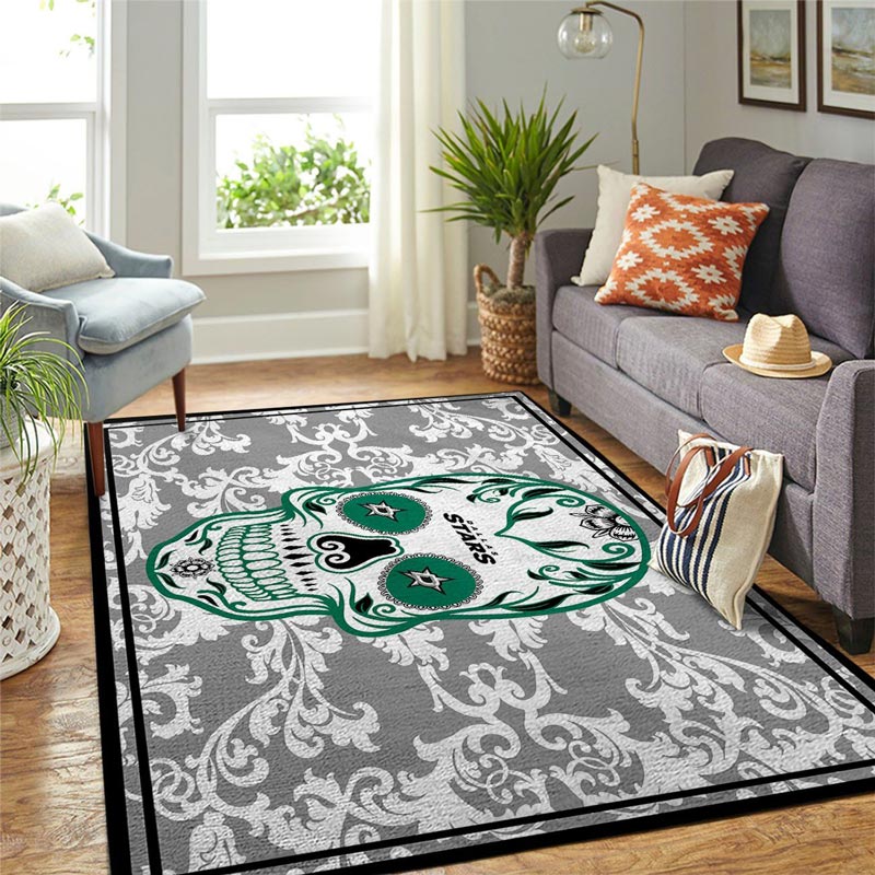 Dallas Stars Area Rug NHL Area Rug Dining Room Rugs Indoor Outdoor Rugs Rectangle Carpet