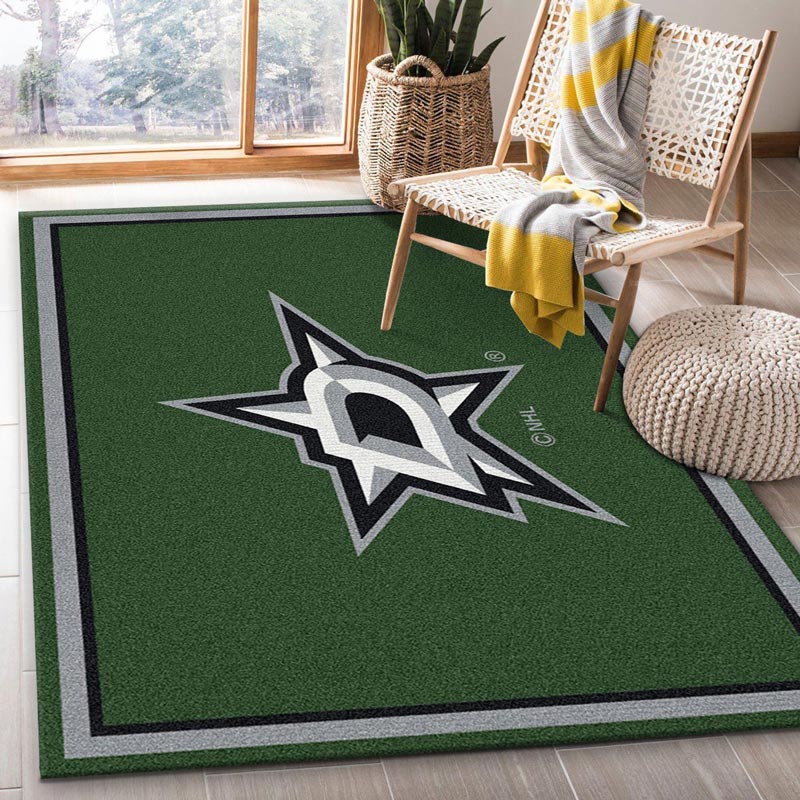 Dallas Stars Rug NHL Area Rug Kitchen Rug Indoor Rugs Rectangle Carpet