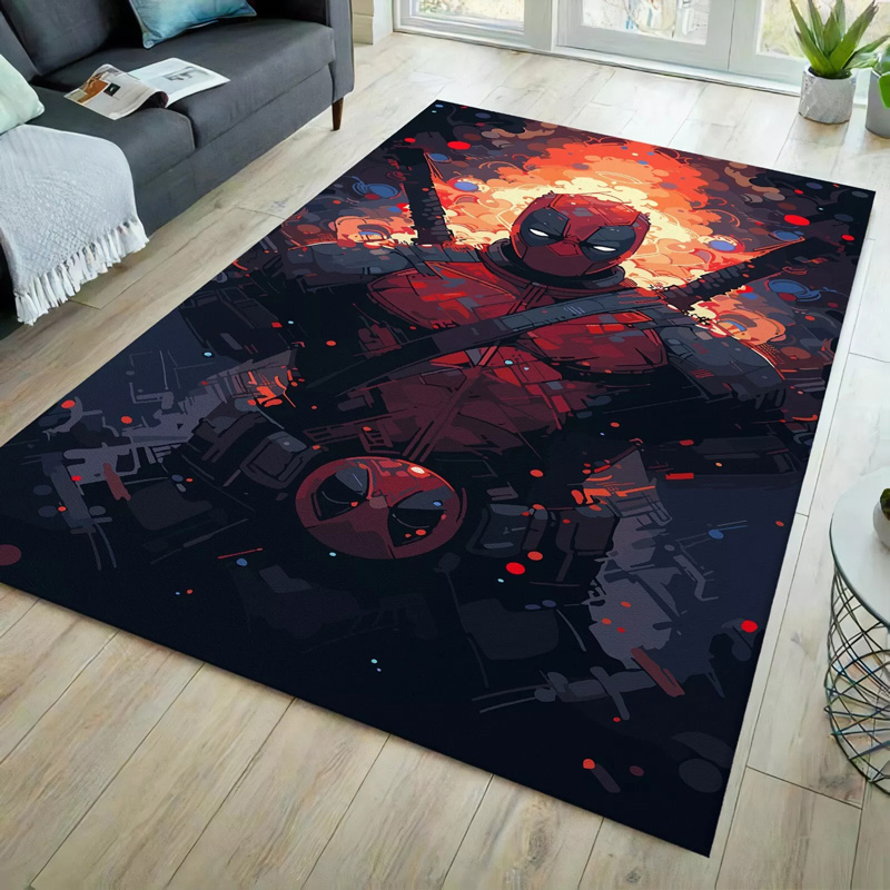 Deadpool Area Rug Deadpool Carpet Living Room Area Rug Outdoor Rug