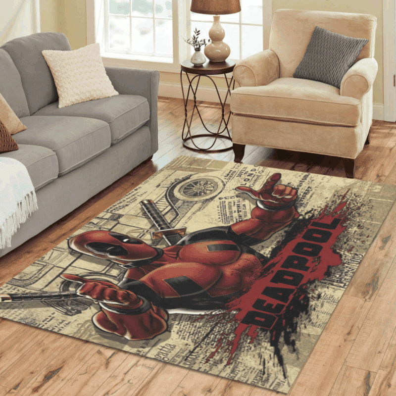 Deadpool Rug Deadpool Carpet Bathroom Rug Indoor Rug