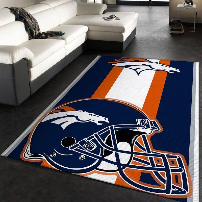 Denver Broncos Rug NFL Area Rug Bathroom Rugs Outdoor Rugs Rectangle Carpet