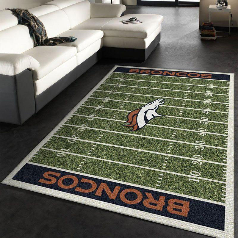 Denver Broncos Area Rug NFL Area Rug Bathroom Rugs Outdoor Rugs Rectangle Carpet