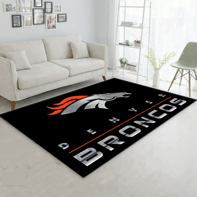 Denver Broncos Area Rug NFL Area Rug Bathroom Rugs Indoor Outdoor Rugs Rectangle Carpet