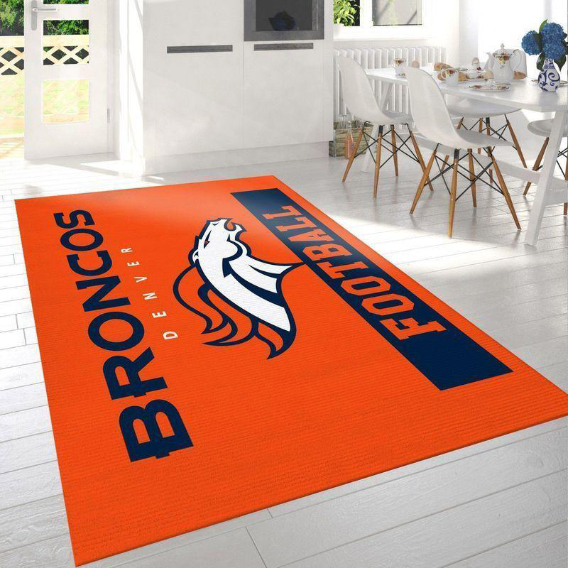 Denver Broncos Rug NFL Area Rug Bedroom Rug Outdoor Rugs Rectangle Carpet